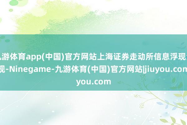 九游体育app(中国)官方网站上海证券走动所信息浮现涌现-Ninegame-九游体育(中国)官方网站|jiuyou.com